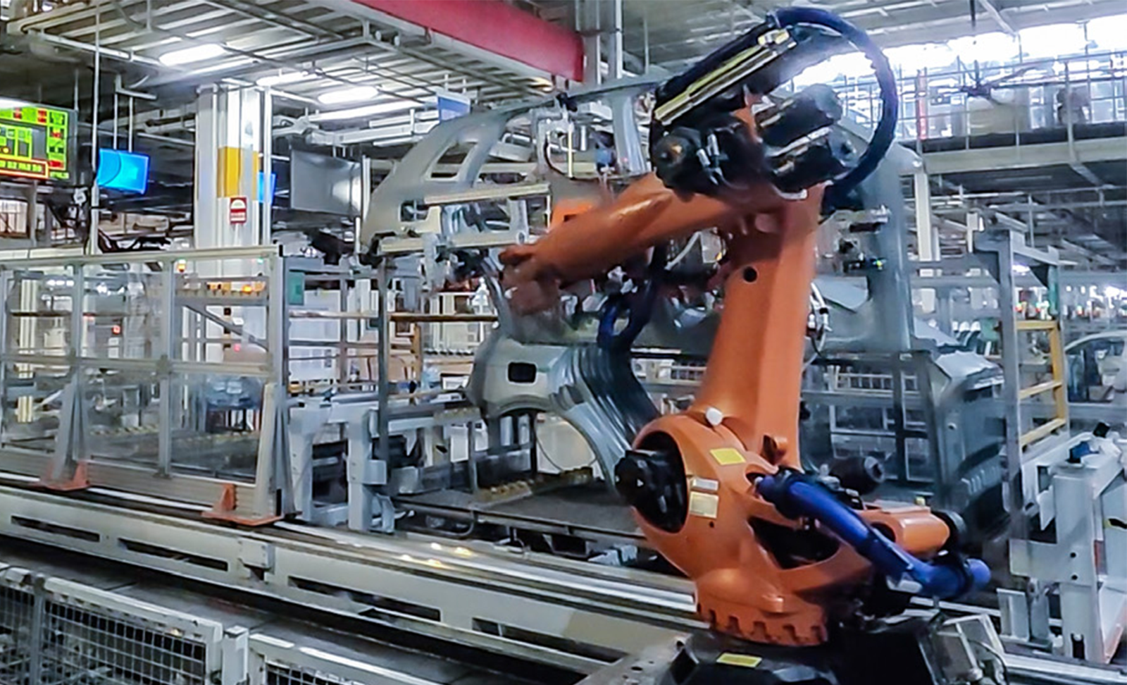 AI視覺引導側圍外板抓取上料 | 某大型汽車主機廠